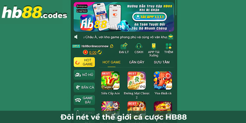 Đôi nét về thế giới cá cược HB88